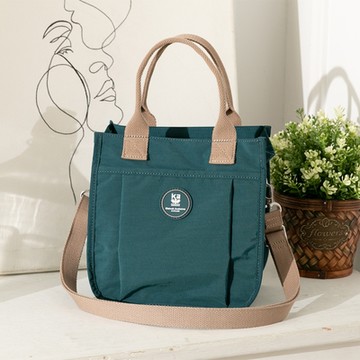 【金安德森】迷霧森林 手提斜背托特包-藍綠色