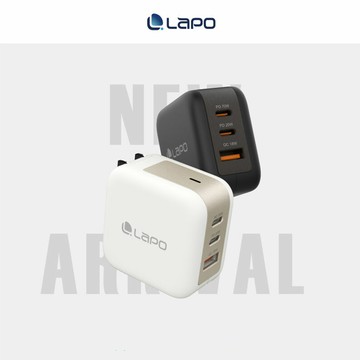 LaPO 氮化鎵3口極速充電器 70W 充電頭 快充頭 台灣製造
