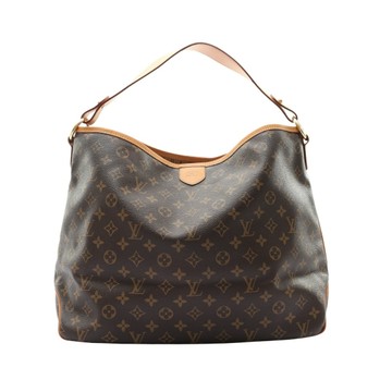 LOUIS VUITTON LV 路易威登 Delightful MM 肩背包 棕色 原花帆布 M40352 【二手名牌BRAND OFF】