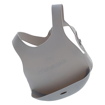 MiNiKOiOi X型立體矽膠圍兜  銀河灰  1個  1個