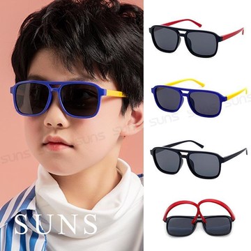 【SUNS】偏光兒童墨鏡 飛行員款TR太陽眼鏡 抗UV(4600)