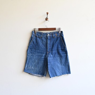 【蛋植物古著】高腰古著牛仔短褲