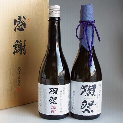 父の日 獺祭 焼酎日本酒飲み比べセット 獺祭 39度 米粕取り焼酎と獺祭 純米大吟醸 23 磨き二割三分 720ml 計2本 感謝のギフト箱
