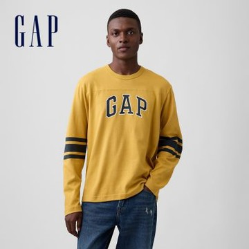【GAP】學院風Logo T恤-芥末黃(910450)