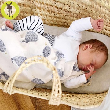 Lassig-超柔手感竹纖維嬰兒包巾毯3入(80X80cm)-多款