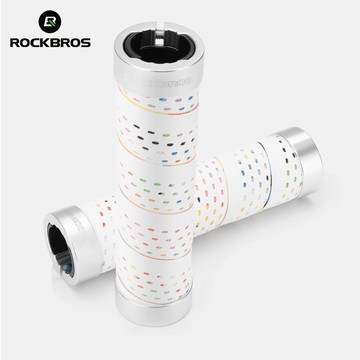 ROCKBROS 自行車 ‌包裹式車把把手通用防滑符合人體工程學‌ MTB 可折疊自行車膠帶車把握把高強度自行車配件