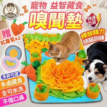 寵物嗅聞墊【布萊恩👨🏻隔日到貨】益智嗅聞墊 聞嗅墊 嗅聞毯 嗅聞玩具 藏食玩具 慢食墊 嗅覺訓練 智商訓練 寵物玩具