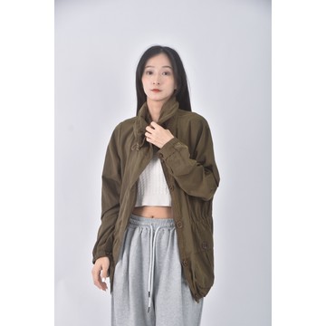 (S) 質感綠色外套二手衣