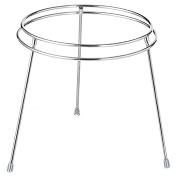 SHIMOYAMA 304不鏽鋼圓形可拆式垃圾袋架  1個  銀色  直徑19.5 x 17.3cm