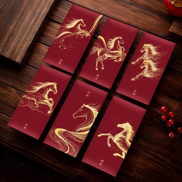 免運!可开票2026馬年新款過年紅包新年春節個性創意壓歲錢利是封定製公司logo熱賣