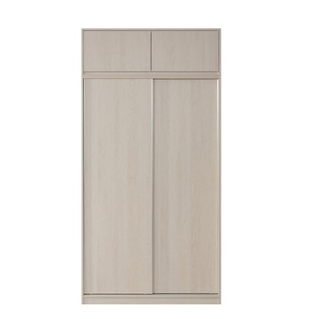 直人木業-DA奶油白榆木雙滑門高被櫥衣櫃120公分