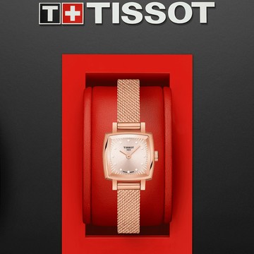 TISSOT LOVELY SQUAREU優雅時尚女錶(T0581093345600)玫瑰金