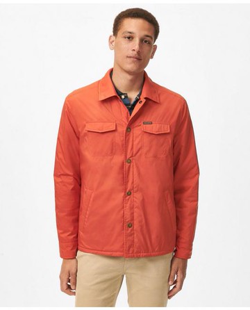Brooks Brothers Men's Shirt Jacket | Orange | Size Medium