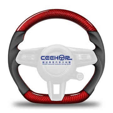 [細活方向盤] 紅色碳纖維款 911 PANAMERA TAYCAN MACAN CAYENNE PORSCHE 保時捷 變形蟲方向盤