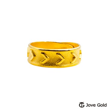 jovegold漾金飾 命中註定黃金男戒指