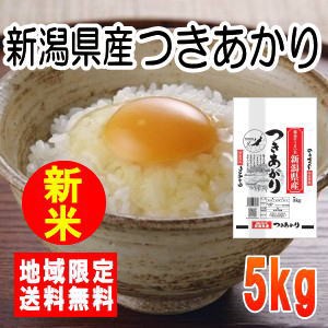 令和5年産新潟県産つきあかり5kg※北海道・九州・沖縄は別途送料かかります。米　5キロ　送料無料