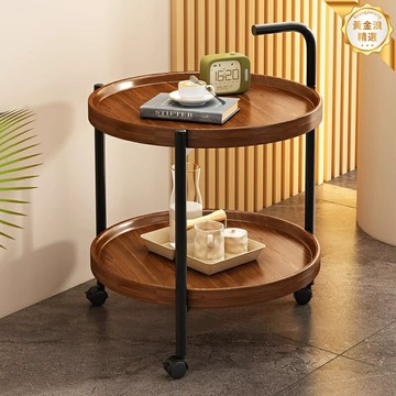 【移動收納神器】邊幾推車 茶几 床頭櫃 置物架 帶滑輪 多層儲物 客廳臥室兩用 簡約現代設計