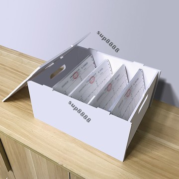 桃園出貨辦公室髮票單據會計憑證整理盒 收據票據快遞送貨單a5紙張收納盒