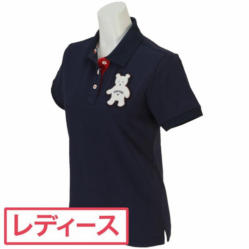 キャロウェイゴルフ Callaway Golf ベア ストレッチ半袖ポロシャツ レディス 半袖シャツ ポロシャツ 通販 Lineポイント最大0 5 Get Lineショッピング