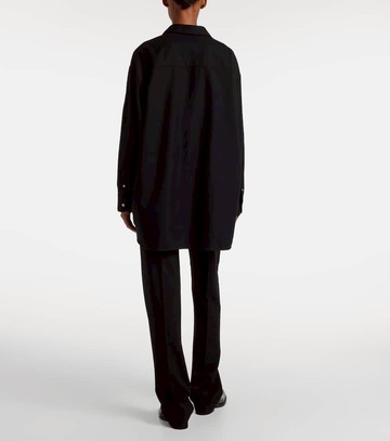 The Row Luka virgin wool flannel shirt