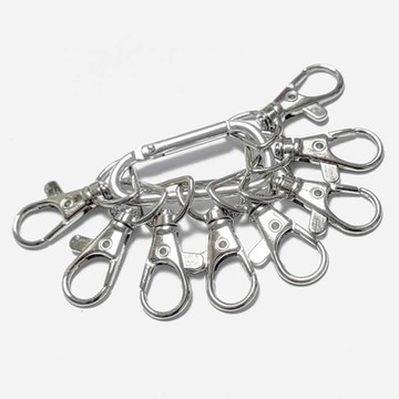 (8入)3.6cm 金屬可旋轉龍蝦勾 旋轉彈簧扣 馬蹄扣環(送2個D型環) 吊飾掛勾 背包扣