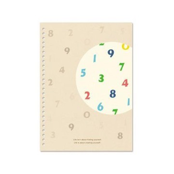 珠友ChuyuB5 26孔封面板/數字/SS-10245-02/2入