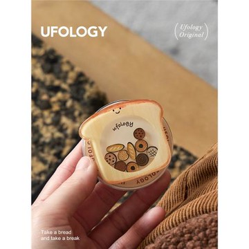 Ufology原創手機磁吸支架支持magsafe桌面便攜蘋果創意可愛面包
