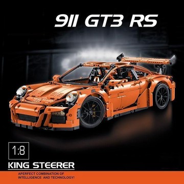 保時捷911跑車積木42056橙色GT3男孩拚裝高難度機械組玩具禮物【樂順】