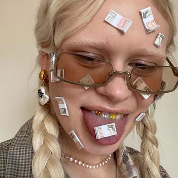 長方形未來科技感墨鏡女款2025新款茶色復古y2k太陽眼鏡雙層夾片