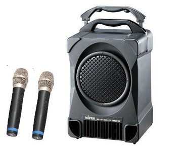 MIPRO MA-707 UHF 攜帶式教學無線麥克風擴音機喇叭 CD座+USB+二支無線麥克風