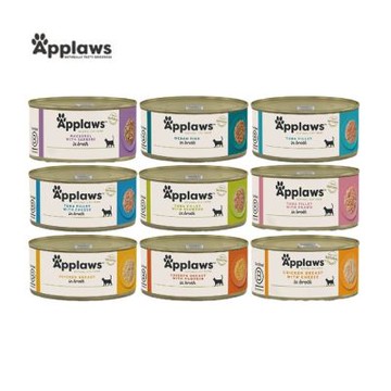 Applaws 愛柏思-天然鮮食貓罐 156g*24入組(貓罐頭|貓主食)(買第二件送寵喵樂-貓草玩具1個隨機)