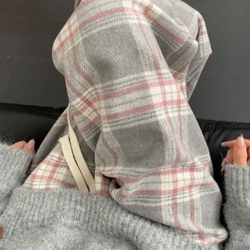 爆款出清  長褲  直筒褲 氣質長褲  辣妹  女裝 秋冬 百搭長褲 大碼80-300斤加絨復古格子褲子女春秋款