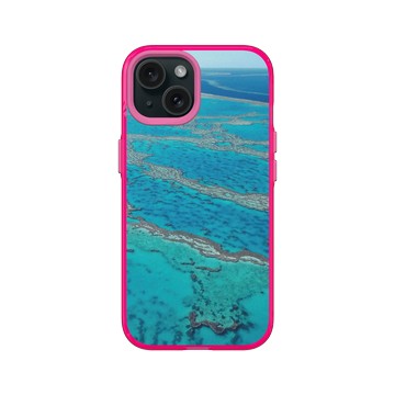 iPhone 15 Clear 粉漾桃 - LOOK！多看我一眼 LOOK! Nature Seeks Attention - 大自然的傑作（大堡礁）