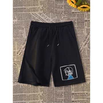 動漫孤獨搖滾周邊山田涼頭像短褲夏季潮流百搭寬松休閑五分褲子