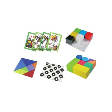 資優數學 30種智力遊戲 系列1 趣味動手版  1組