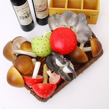 仿真PU假蘑菇香菇模型蔬菜套裝商場布展櫥柜裝飾戶外庭院景觀裝飾