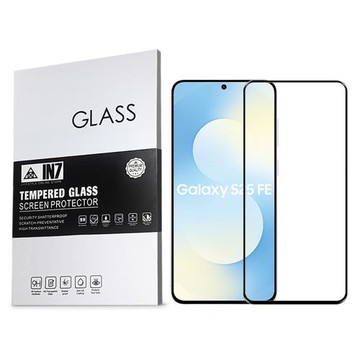 IN7 Samsung S25 FE (6.7吋) 高清 高透光2.5D滿版9H鋼化玻璃保護貼 疏油疏水 鋼化膜