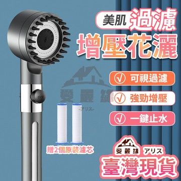 🔥熱銷新品🔥德國戴噴加壓蓮蓬頭SPA按摩洗頭搓澡三用蓮蓬頭 過濾水質 一鍵止水 除垢除氯 沐浴美膚 浴室花灑 增壓花灑