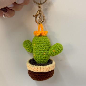 針織吊飾 - 仙人掌