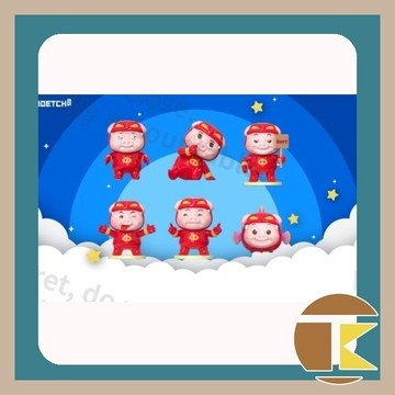 【5月預購】豬豬俠表情包系列 玩動樂盲盒 收藏擺件 一中盒6入｜愛蛋客