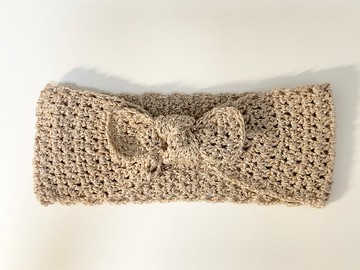 鈎織通花金屬棉線髮帶