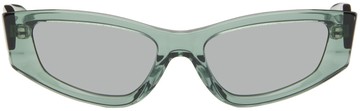 Eckhaus Latta SSENSE 独家发售绿色 The Tilt 太阳镜