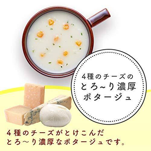 味の素 クノール カップスープ 4種のチーズのとろ~り濃厚ポタージュ 3袋×4箱