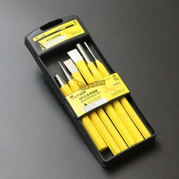 鋒鋼鏨子 六件套鑿沖鏨鐵質金色3件鑿鐵專用鑿鋼鏨鋼鑿子機修工具