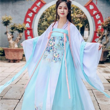 免運 漢服女仙氣古風古裝衣服女仙女超仙套裝齊胸襦裙大碼成人漢服全套