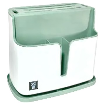 家庭元素 可拆卸筷籠刀架 PP材質 分格設計  顏色隨機  1個