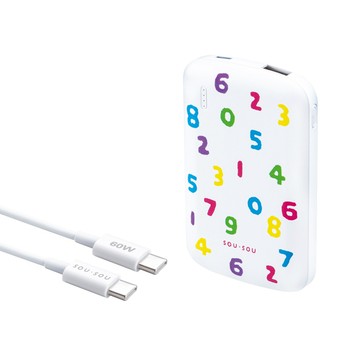 SOU．SOU十數昆 超薄行動電源+60W C to C 快充線