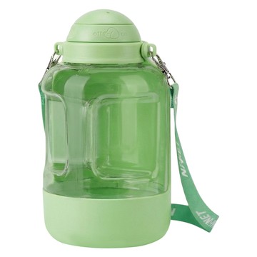 HiPiPet 寵物外出水壺 飲水 1L + 飼料 300ml  綠色  1個