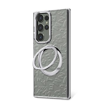 APBS Samsung S26/S25/S24/S23系列 浮雕感360旋轉磁吸立架手機殼-ABC