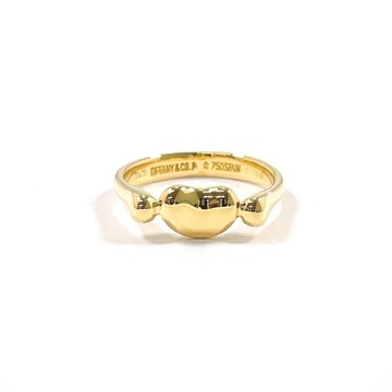 【日本直送 9 成新美品】9 號 蒂芙尼 TIFFANY&Co. 豆豆款 戒指 K18 黃金 飾品